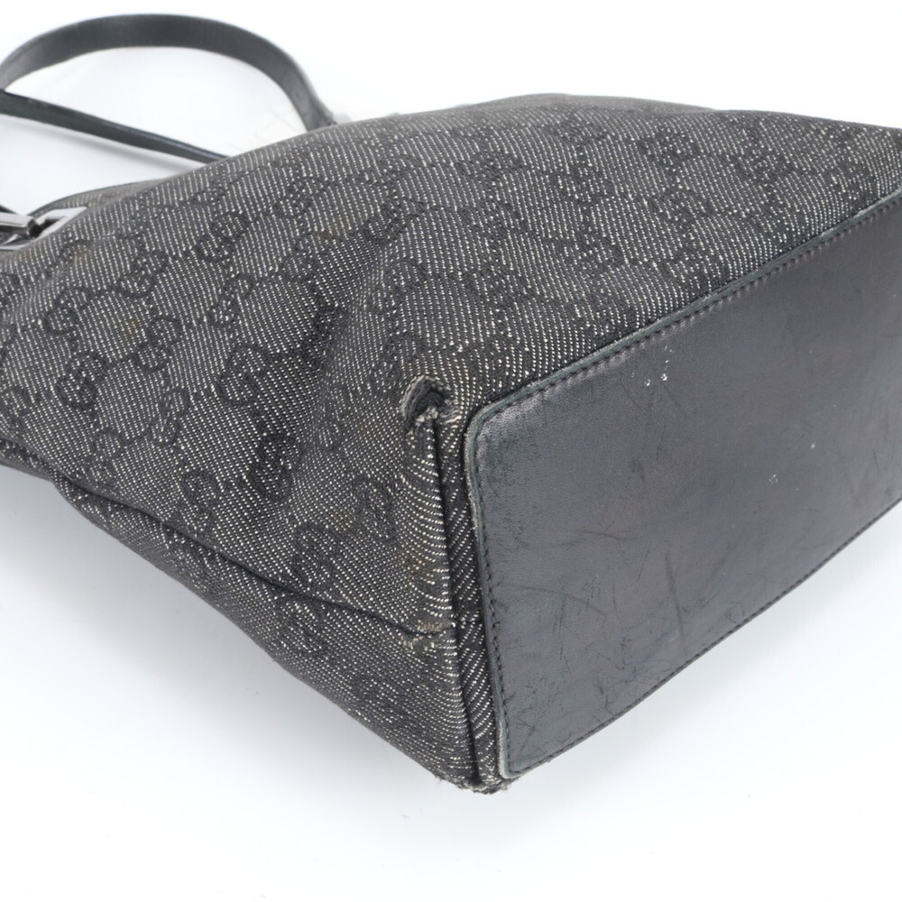 Gucci GG Canvas 31244 Leather Tote Bag, Handbag, Shoulder Black, Women's - Picture 9 of 11